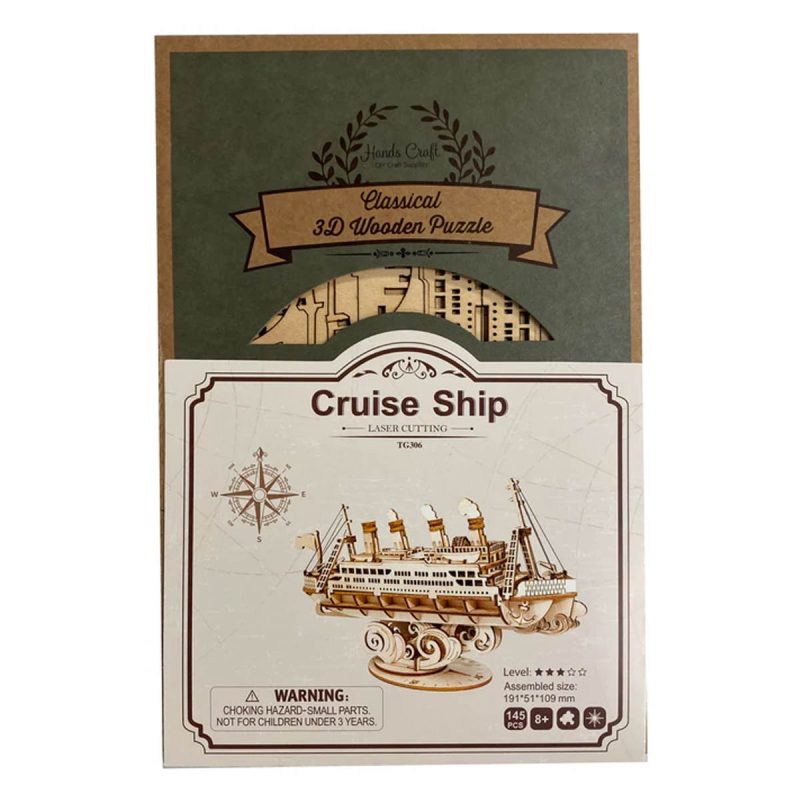 Bouwpakket 3D Houten Puzzel | Cruise Ship - Afbeelding 4