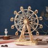 Bouwpakket 3D Houten Puzzel Music Box Ferris Wheel 1