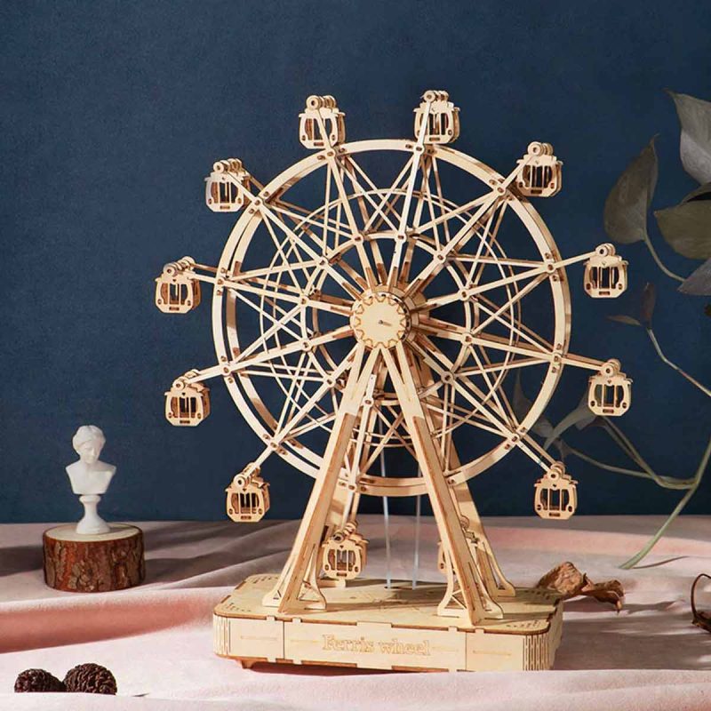 Bouwpakket 3D Houten Puzzel Music Box | Ferris Wheel