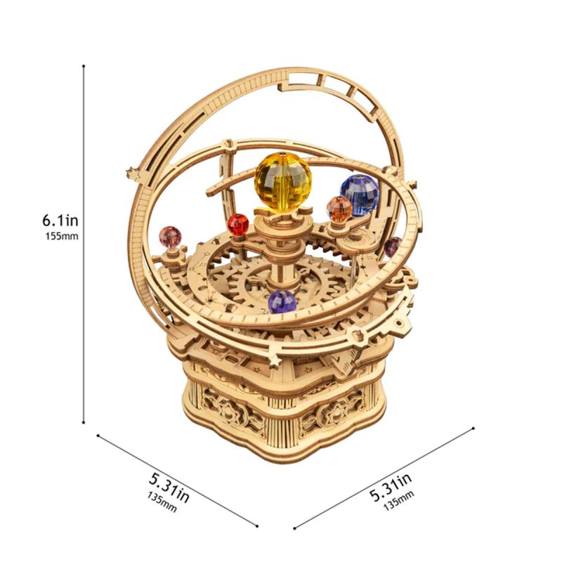 Bouwpakket Mechanical Music Box | Starry Night Planets - Afbeelding 3