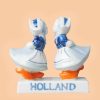 Kuspaar vrouw vrouw blauw wit oranje 8 cm