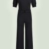 Jumpsuit V Hals Zwart Z24 829 01 001 Zip73