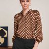 Maisie Blouse Valet Cabernet Red King Louie 1