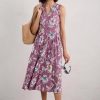 Shelter Bay Dress Linework Floral Heather Seasalt