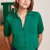 Carina Blouse Viscose Light Nile Green King Louie 1