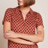 Maisie Blouse Touche True Red King Louie 2