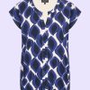 Top V Neck Drops Royal Blue Zilch 1